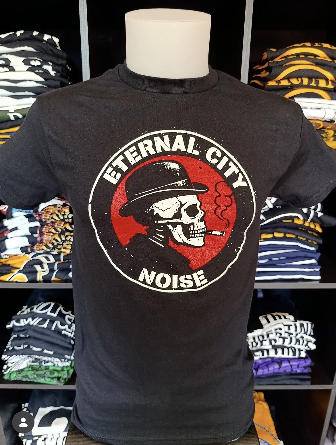 Maglietta Eternal City Noise — logo ufficiale stampato